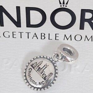 Pandora Charlotte, NC USA Travel Destination Exclusive Dangle Charm with box